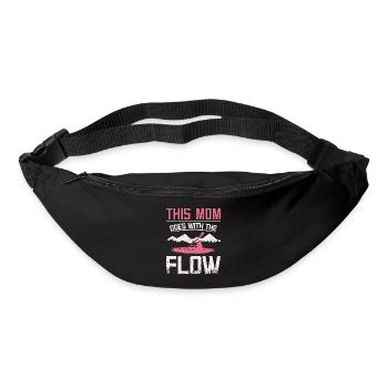 This mom mother goes with the flow Kayaking - Bum bag - black - Front