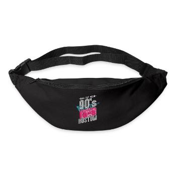 Das Ist Mein 90er Kostüm 90er Jahre - Gürteltasche - Schwarz - Vorne