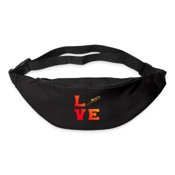 Instrument de cuivre Ténor Trombone Dames Hommes - Sac banane - noir - Devant