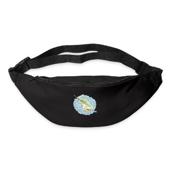 Airplane airplane pilots motive hobby pilots - Bum bag - black - Front