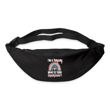 Naynay Oma Muttertagsgeschenk Naynay Großmutter - Gürteltasche - Schwarz - Vorne