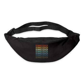 Gummersbach Stadt Retro Vintage - Gürteltasche - Schwarz - Vorne