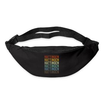 Hattingen Stadt Retro Vintage - Gürteltasche - Schwarz - Vorne