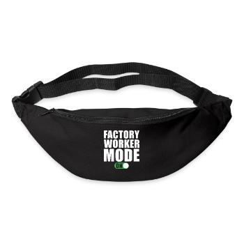 Factory Worker Mode On - Bum bag - black - Front
