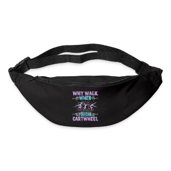 Pourquoi y aller si vous êtes gymnaste de gymnastique cycliste - Sac banane - noir - Devant