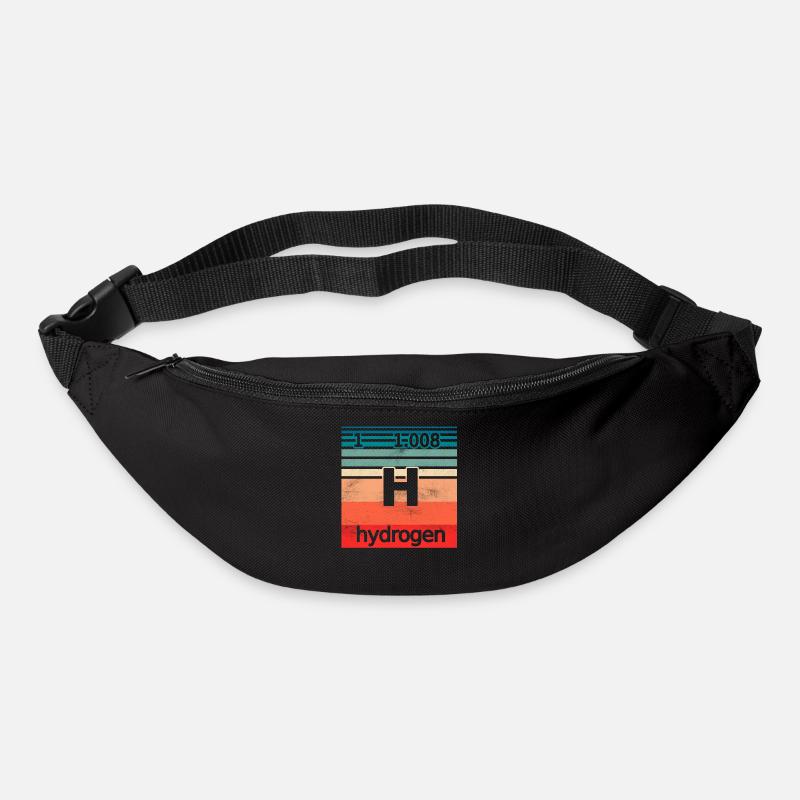 Hydrogène Hydrogène Élément Energie - Sac banane - noir