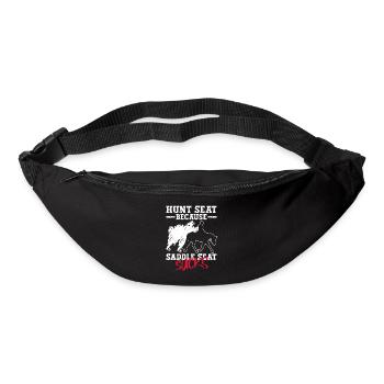 Hunt Because Saddle Sucks - Hunt - Gürteltasche - Schwarz - Vorne