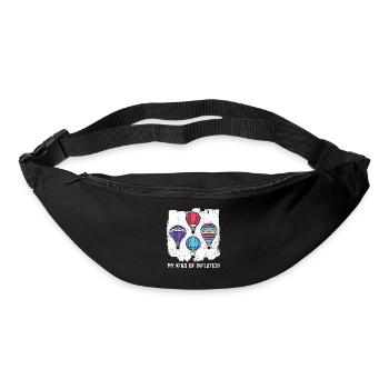 Mon genre d’amateurs de montgolfières gonflables - Sac banane - noir - Devant