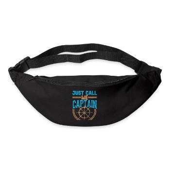 Appelez-moi simplement capitaine bateau bateau bateau bateau - Sac banane - noir - Devant