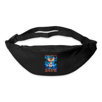 Tauchen Freitauchen Freitaucher Apnoe Geschenk - Gürteltasche - Schwarz - Vorne