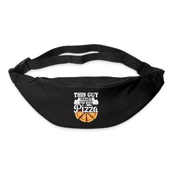 Pizza design for pizza makers and pizza lovers - Bum bag - black - Front