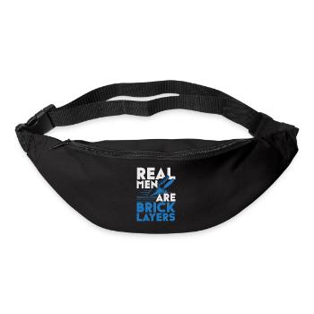Real men are bricklayer Bricklayer Profession Bricklayer - Bum bag - black - Front