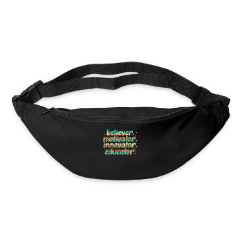 Groovy Retro Gläubiger Motivator Innovator - Gürteltasche - Schwarz - Vorne