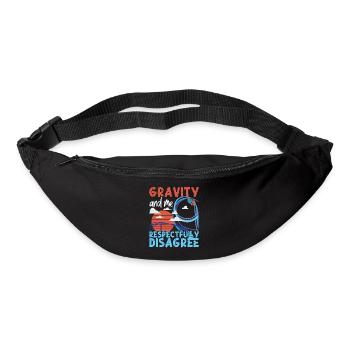 Montagnes russes Gravity et moi - Sac banane - noir - Devant