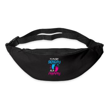 Es Ist Mein Erster Geburtstag Als Mami Party Mama - Gürteltasche - Schwarz - Vorne