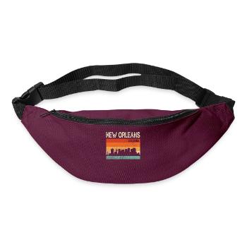 New Orleans, Louisiana - Bum bag - burgundy - Front