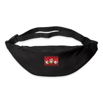 Gnome de Noël Drôle Gnome Vacances Hanging - Sac banane - noir - Devant