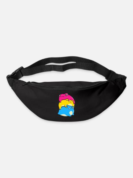 Pansexual Pride Kawaii Frog Bunch Pansexual - Sac banane - noir