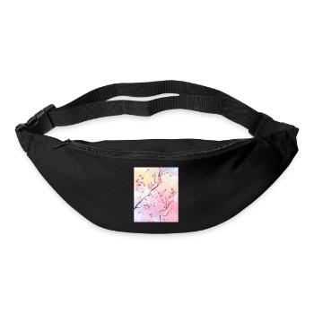 Angelcore Aesthetic Cheery Blossom Japanisch - Gürteltasche - Schwarz - Vorne