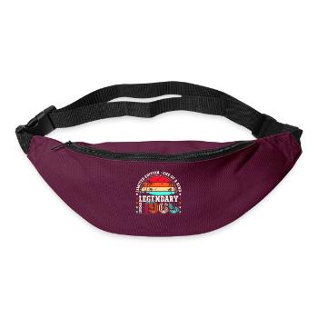 Legendary September 1965 57th birthday gift - Bum bag - burgundy - Front