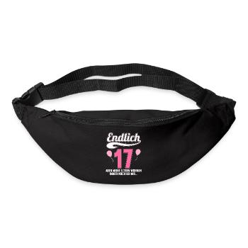 Endlich 17 aber Eltern leben bei mir 17 Geburtstag - Gürteltasche - Schwarz - Vorne