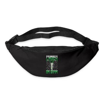 Lauch Kostüm Bodybuilding Satire Gym Jga - Gürteltasche - Schwarz - Vorne