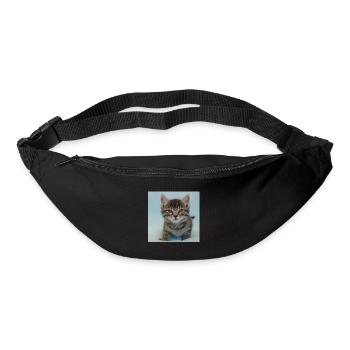 Drôle de chat - Sac banane - noir - Devant