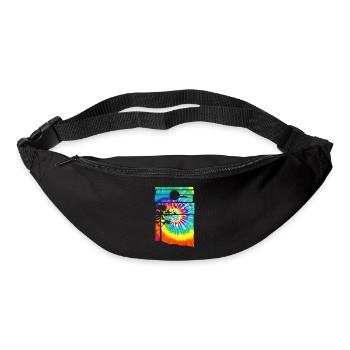 Wald Hippie Batik Natur Bäume Wald - Gürteltasche - Schwarz - Vorne