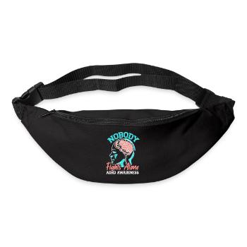 No one fights alone ADHD consciousness Neurodivers - Bum bag - black - Front