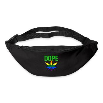 Cannabis - Sac banane - noir - Devant