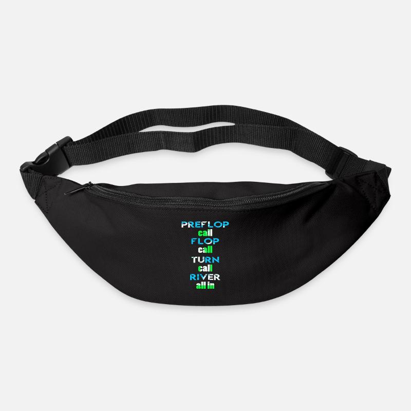 Poker Design call all in - Bum bag - black
