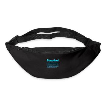 Beau-père Père Beau-père Papa Cadeau de fête des pères - Sac banane - noir - Devant