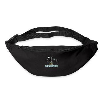 Fan Whisperer Technicien d'éolienne amusant - Sac banane - noir - Devant