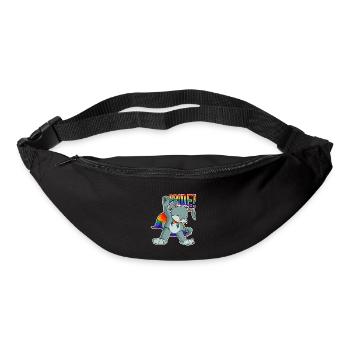 Rabbit I LGBTQ Flag I Rainbow Flag I Gay Pride - Gürteltasche - Schwarz - Vorne