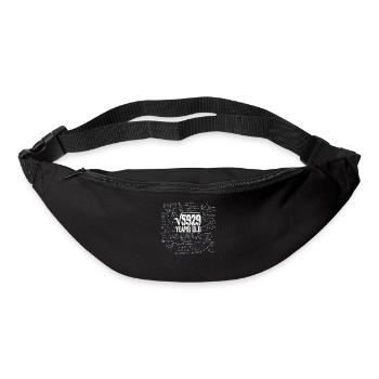 Racine carrée de 5929 Math Nerd 77e anniversaire - Sac banane - noir - Devant