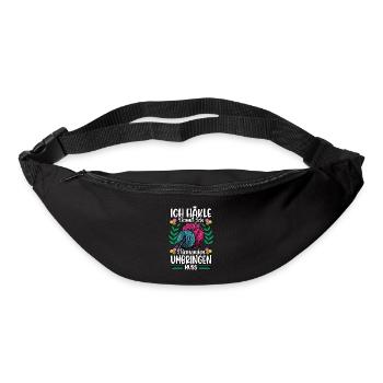 Häkeln - Gürteltasche - Schwarz - Vorne