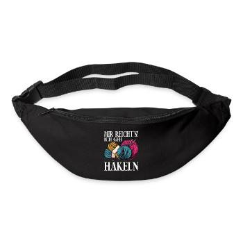 Mir Reichts Ich Geh Häkeln - Gürteltasche - Schwarz - Vorne