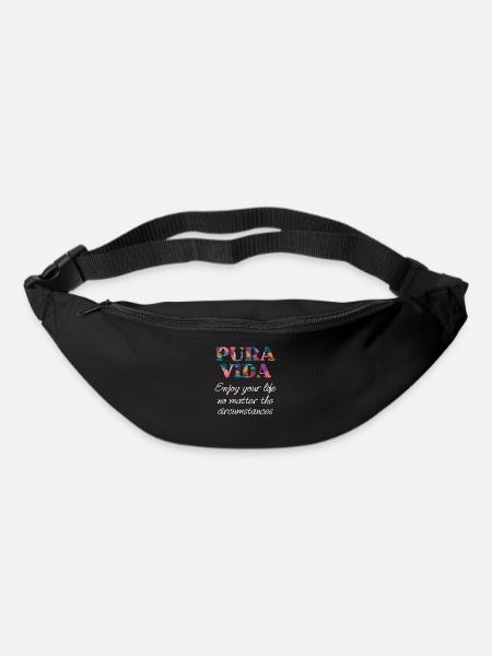 Pura Vida Coloré Costa Rica Dicton - Sac banane - noir