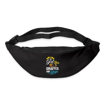 Giraffe Yoga Anfänger Workout Posen Zitate - Gürteltasche - Schwarz - Vorne
