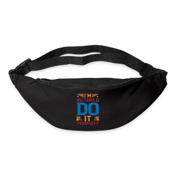 I'm retired, do it yourself 9 - Gürteltasche - Schwarz - Vorne