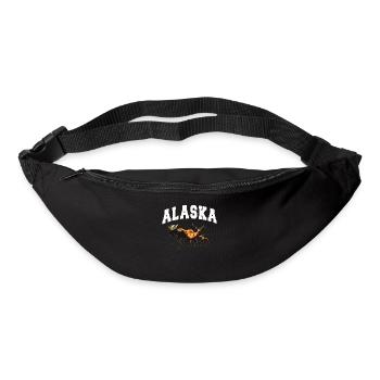 Alaska Geschenk Kinder Herren Damen USA Natur Eis - Gürteltasche - Schwarz - Vorne
