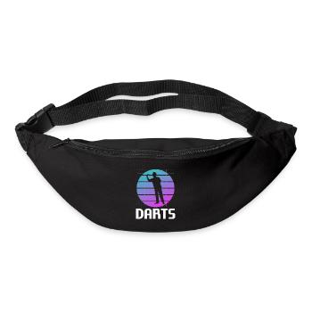 Retro Vintage Classic Darts Dart Player - Gürteltasche - Schwarz - Vorne