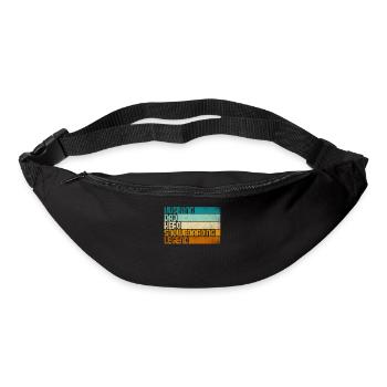 Retro Husband Dad Hero Snowboarding Legend - Gürteltasche - Schwarz - Vorne