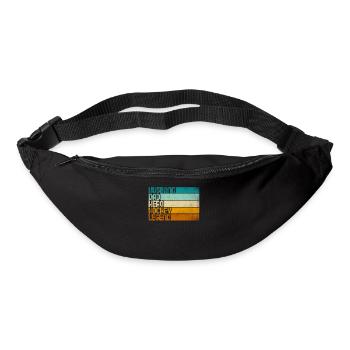 Retro Husband Dad Hero Hockey Legend - Bum bag - black - Front