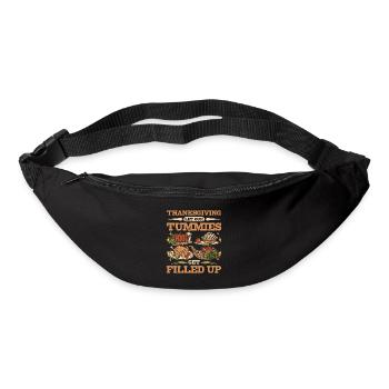 Thanksgiving let our tummies get filled up - Bum bag - black - Front