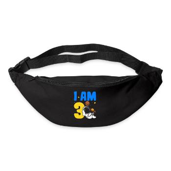 I'm 3 3rd Birthday Celebration Outerspace Bday - Bum bag - black - Front