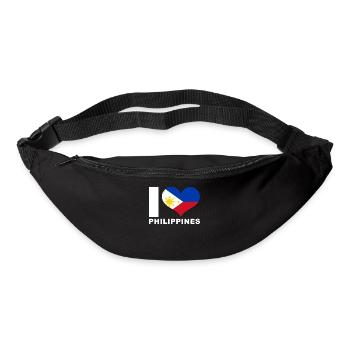 I love Philippines heart flag Philippines - Bum bag - black - Front