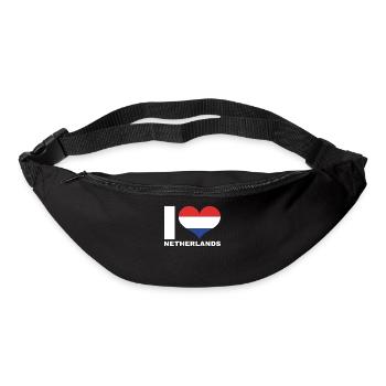 I love Netherlands heart flag Netherlands - Bum bag - black - Front