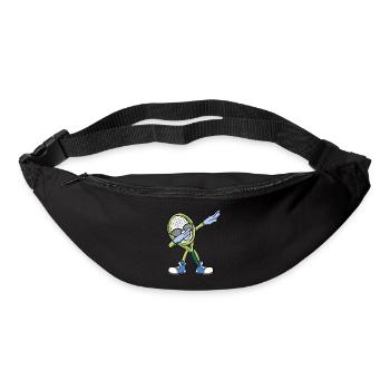 Tennis Player Dabbing Tennis Racket Tennis - Bum bag - black - Front
