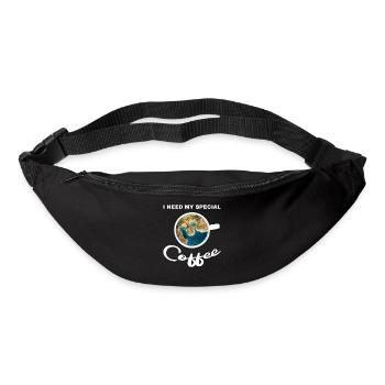 Kaffeetasse mit Stand und Meer - special coffee - Gürteltasche - Schwarz - Vorne